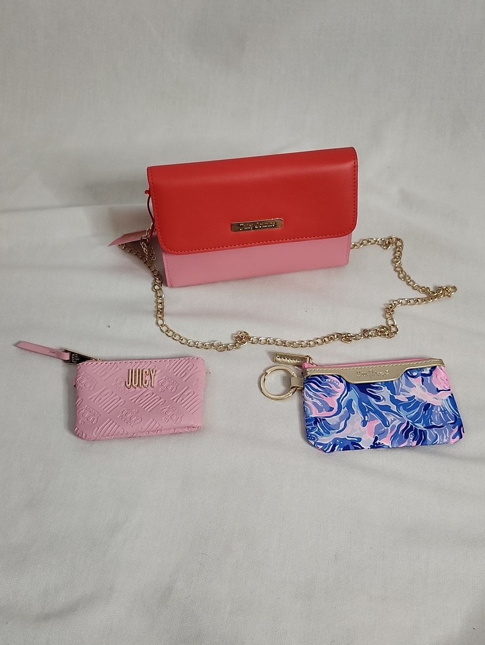 Juicy Couture Two-tone Crossbody Bag, Coin Purse w/ Lily Pulitzer Purse